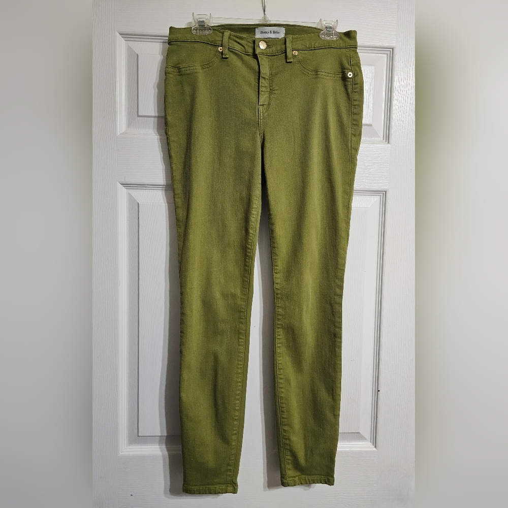 Henry & Belle Green Skinny Jeans